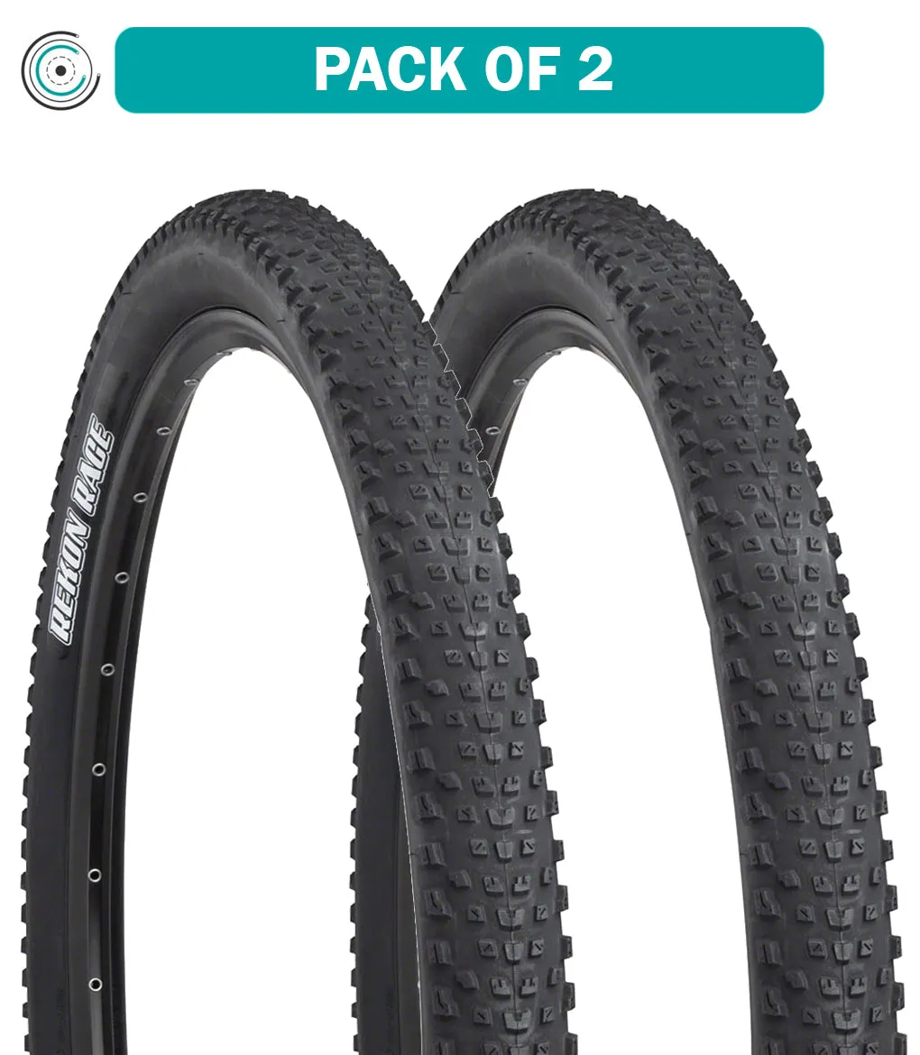 2 Pack Maxxis Rekon Race Tire Clincher Wire Tube Required Black 27.5 x 2.25 TB00326900