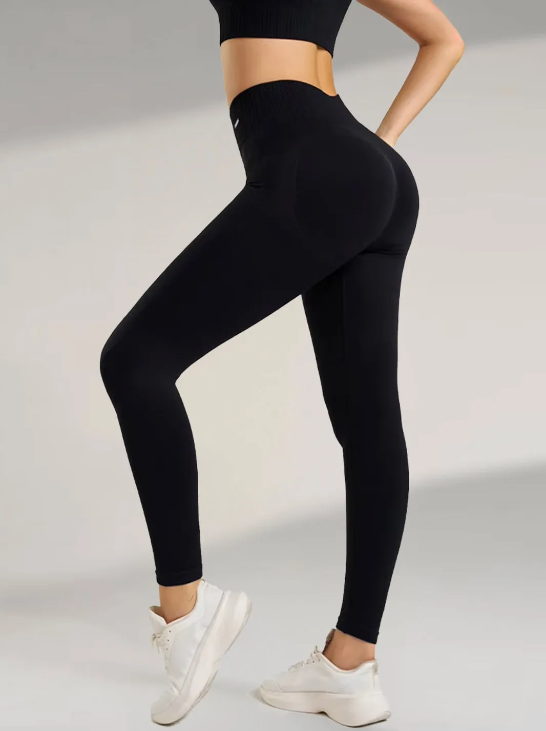 2 Pieces Seamless Crop Top & Leggings set