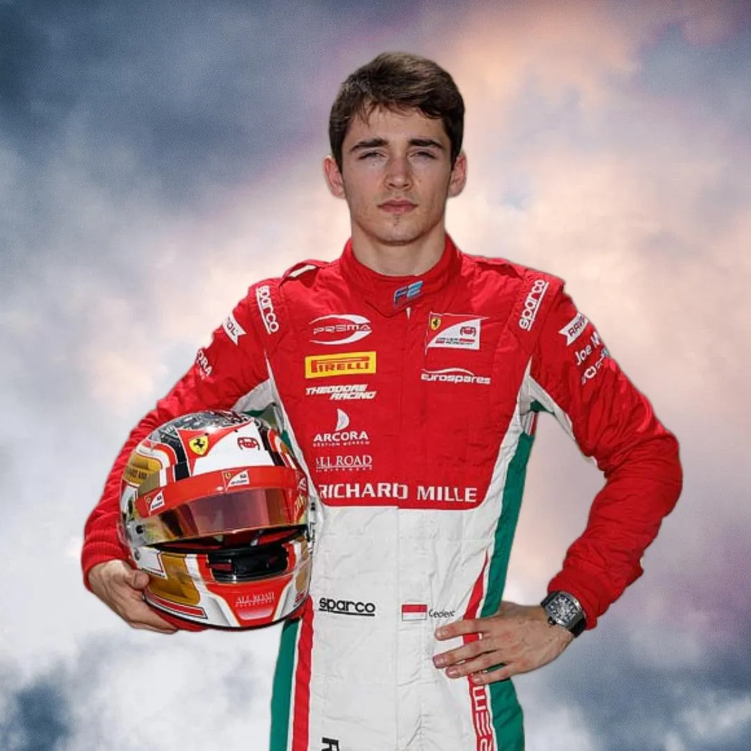 2017 Charles Leclerc Race Suit Richard Mille Formula 2