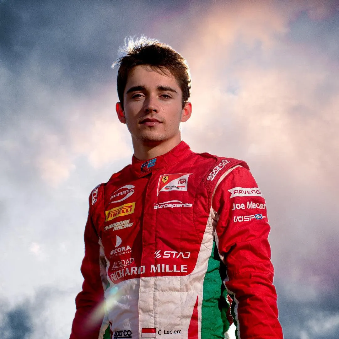 2017 Charles Leclerc Race Suit Richard Mille Formula 2