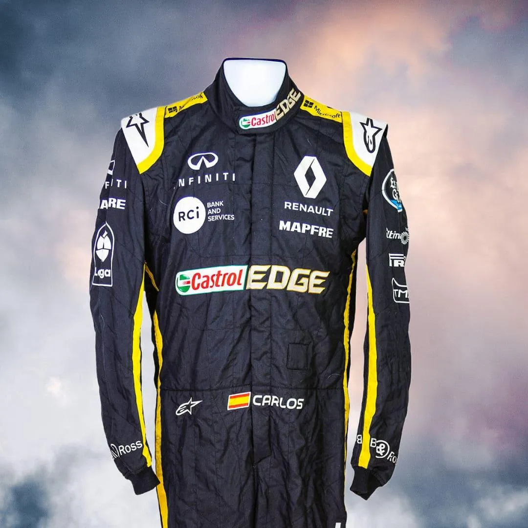 2018 Carlos Sainz Race Renault F1 Suit