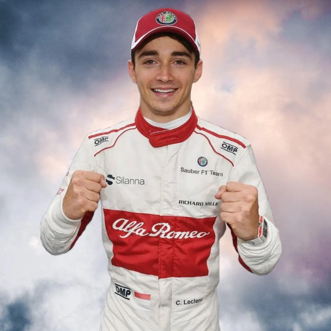 2018 Charles Leclerc Alfa Romeo Sauber Formula One Suit