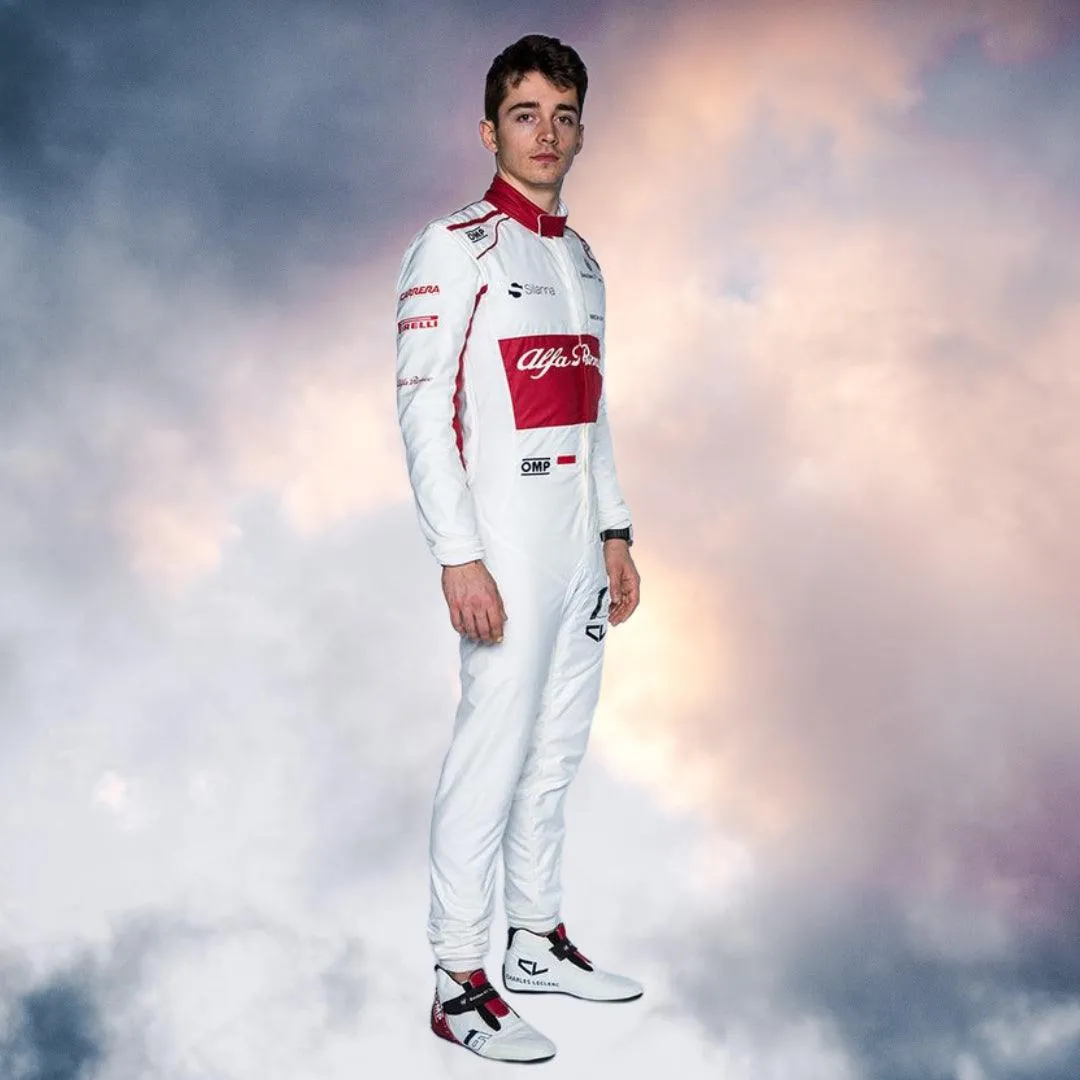 2018 Charles Leclerc Alfa Romeo Sauber Formula One Suit