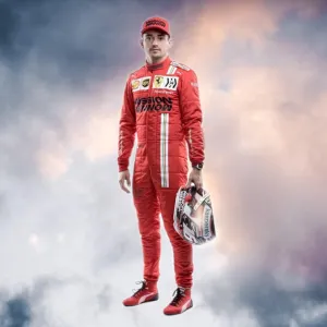 2021 Charles Leclerc Race Mission Winnow Scuderia Ferrari F1 Suit