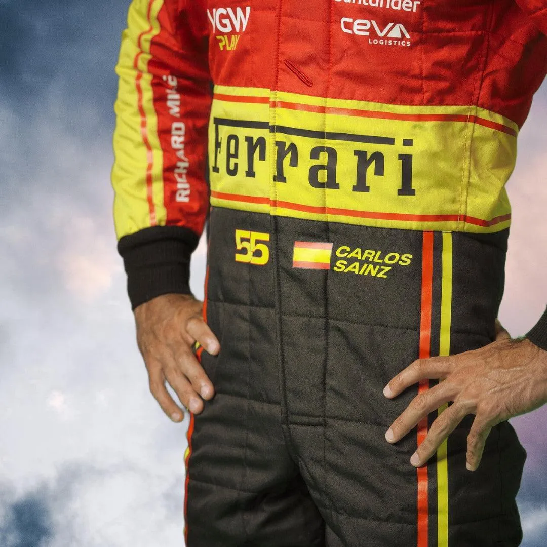 2023 Charles Leclerc Carlos Sainz Scuderia Ferrari Suit Monza F1