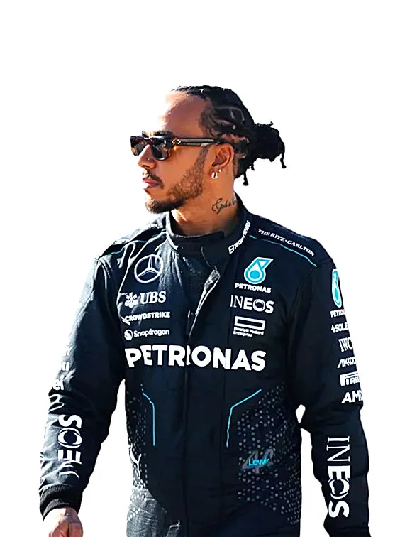 2024 Lewis Hamilton Mercedes AMG F1 Race Suit REPLICA