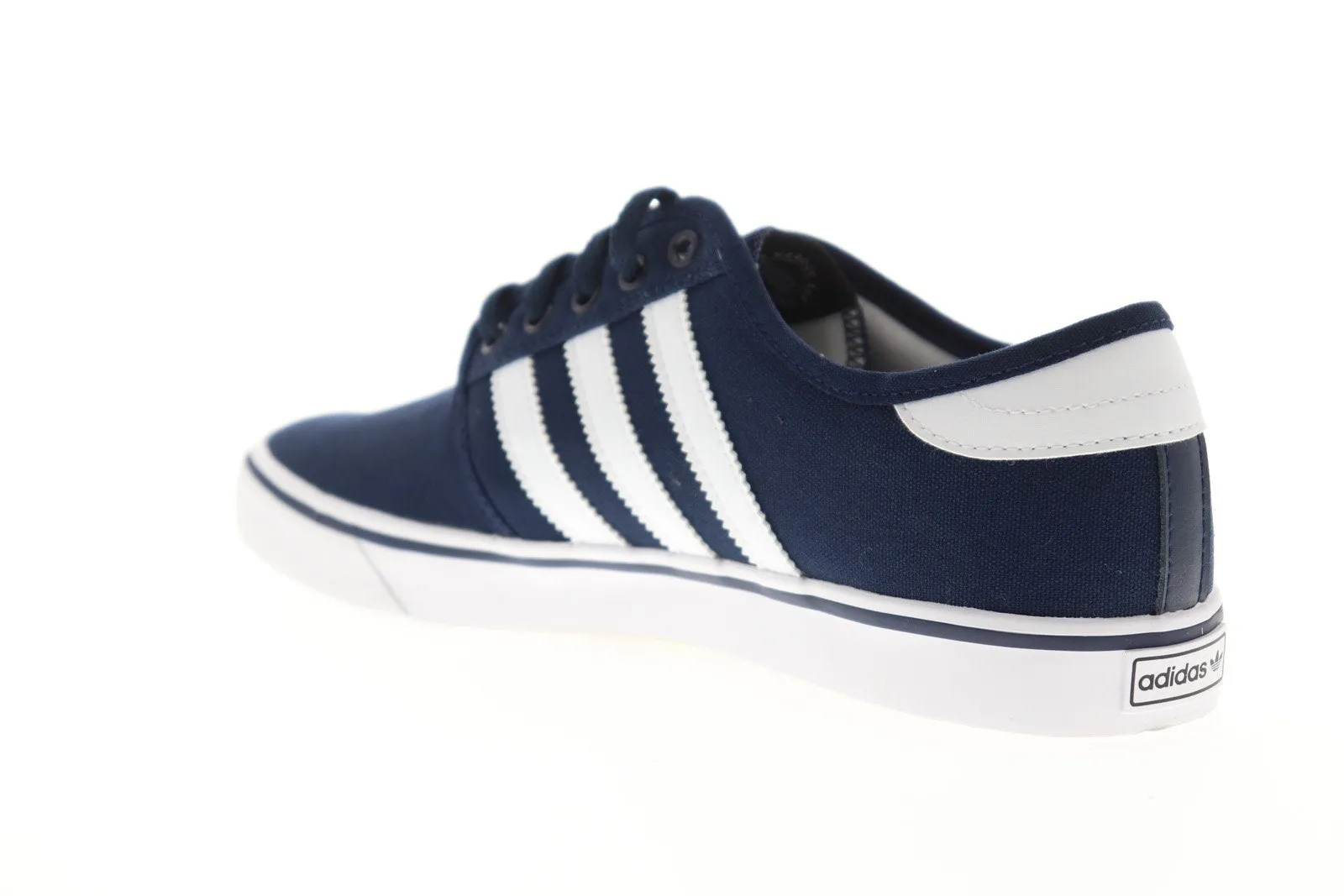 Adidas Seeley AQ8530 Mens Blue Canvas Casual Low Top Lifestyle Sneakers Shoes