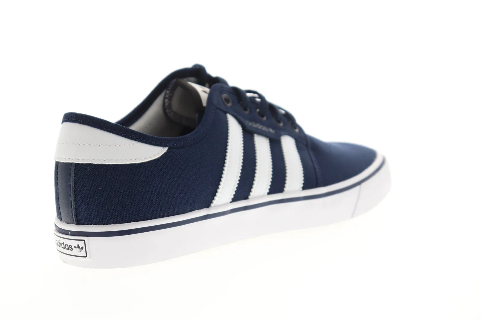 Adidas Seeley AQ8530 Mens Blue Canvas Casual Low Top Lifestyle Sneakers Shoes