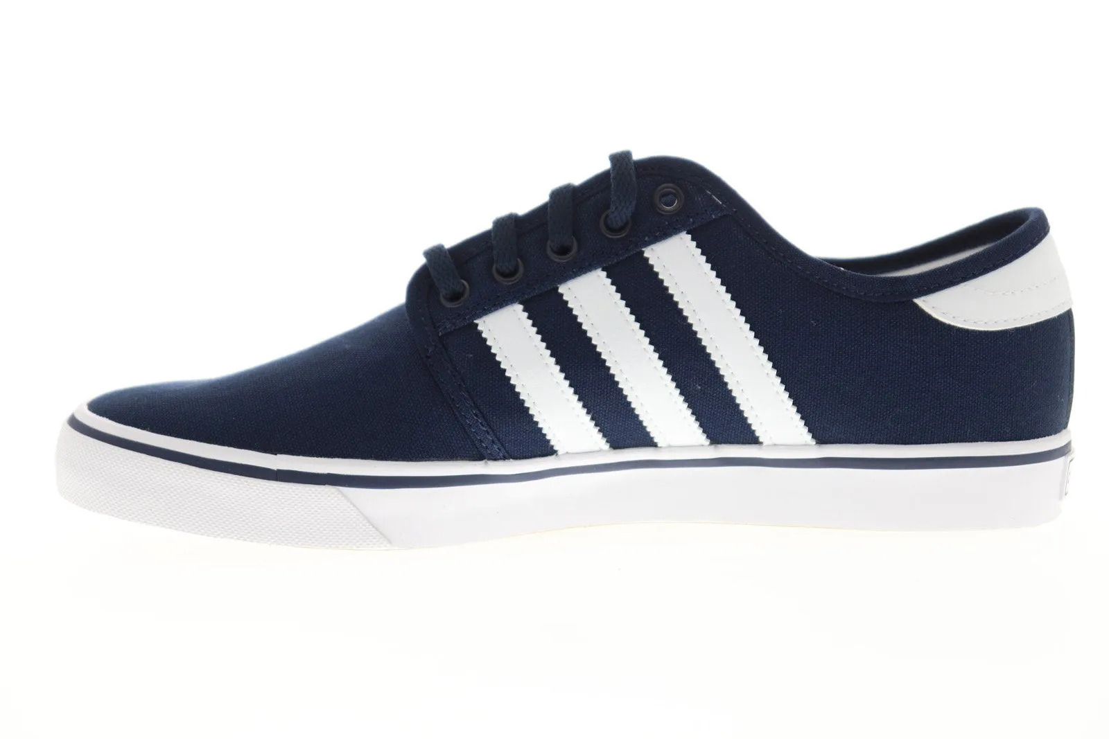 Adidas Seeley AQ8530 Mens Blue Canvas Casual Low Top Lifestyle Sneakers Shoes