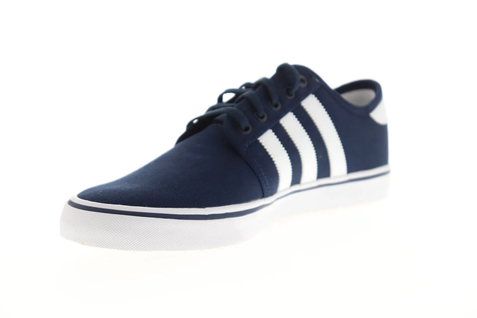 Adidas Seeley AQ8530 Mens Blue Canvas Casual Low Top Lifestyle Sneakers Shoes