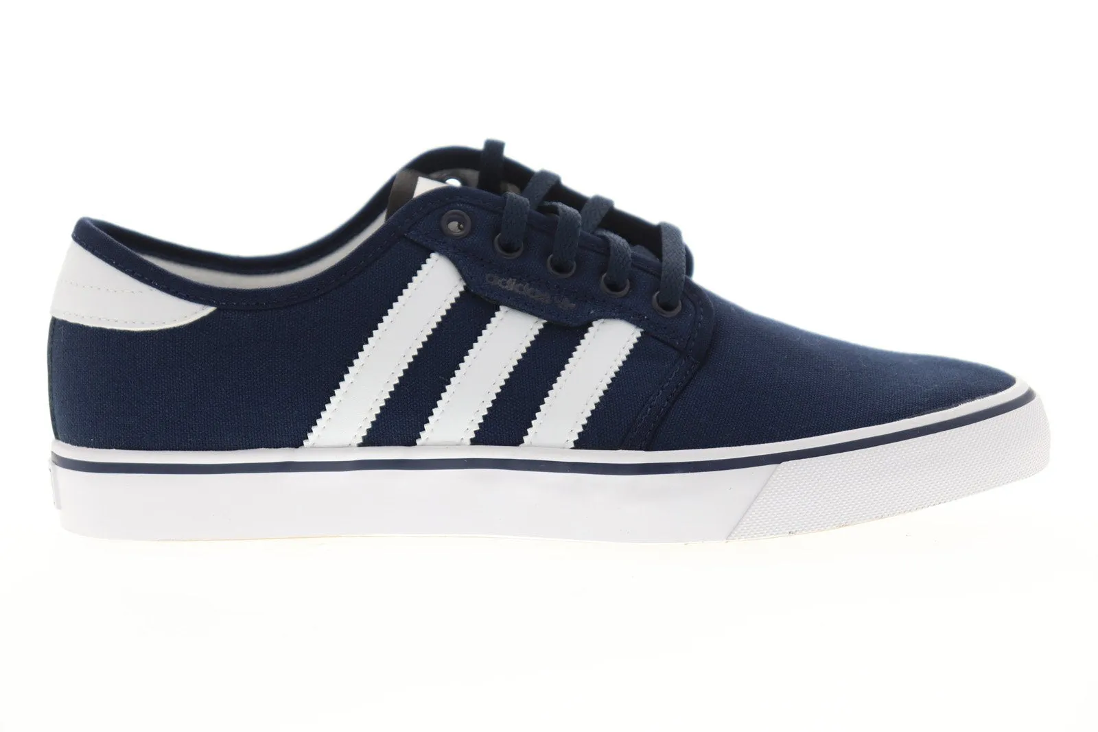 Adidas Seeley AQ8530 Mens Blue Canvas Casual Low Top Lifestyle Sneakers Shoes