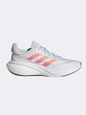 Adidas Supernova 3 Girls Running Shoes White/Pink/Blue