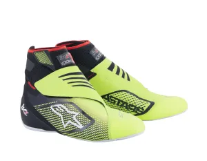 ALPINESTARS 2713023_155_11,5 Karting shoes TECH-1 KZ V2, black/yellow fluo, Size 45