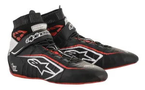 ALPINESTARS 2715020_123_10 TECH 1Z v2 Race shoes, FIA 8856-2018, black/white/red, size 43 (10)