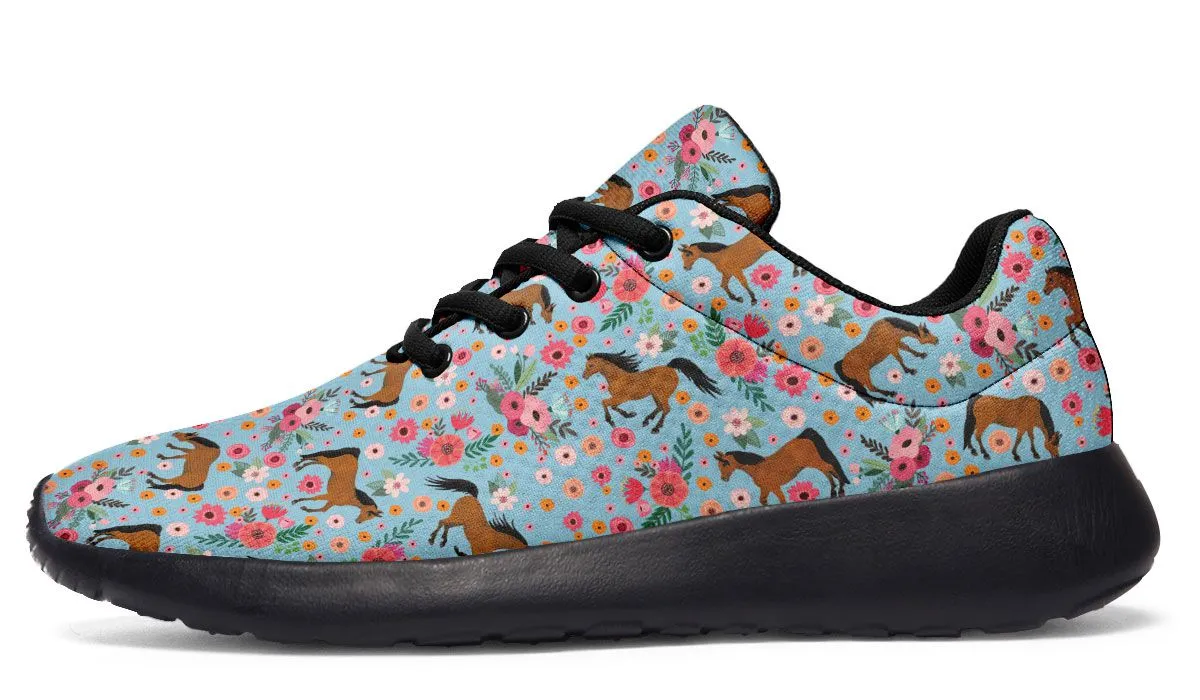 Arabian Horse Flower Sneakers