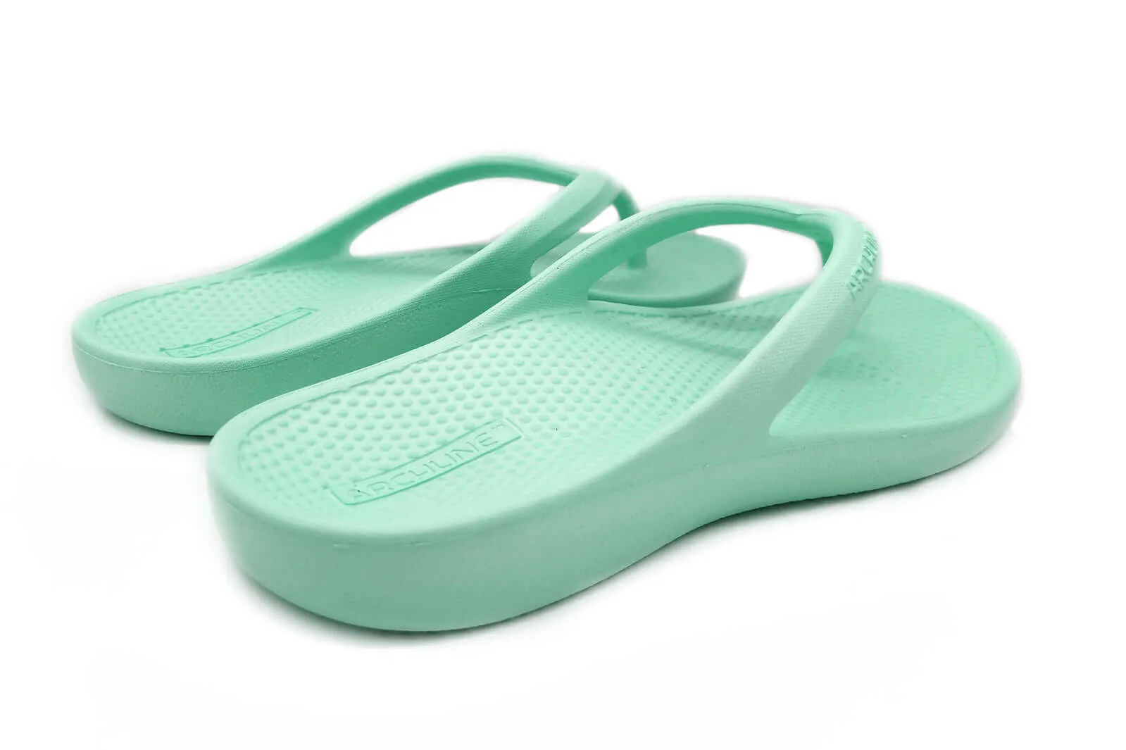 Archline Orthotic Foam Thongs Arch Support Flip Flops - Mint Green