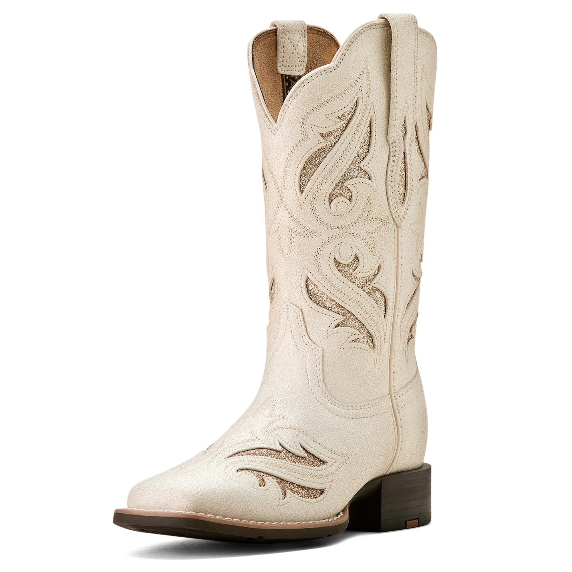Ariat Women's Distressed Ivory Boots Square Toe