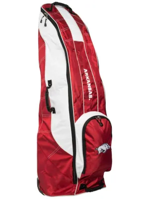 Arkansas Razorbacks Team Golf Red Golf Clubs Wheeled Luggage Travel Bag