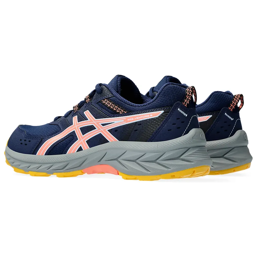 Asics Girls Trainer Pre Venture 9 GS Blue Expanse/Sun Coral