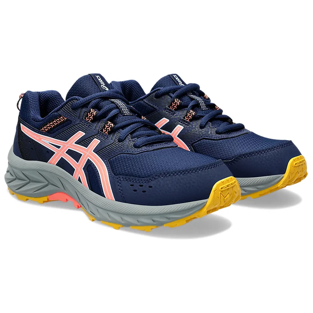 Asics Girls Trainer Pre Venture 9 GS Blue Expanse/Sun Coral