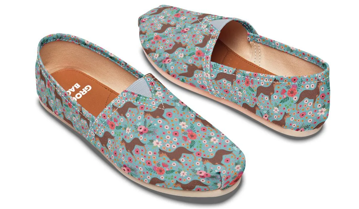 Australian Kelpie Flower Casual Shoes