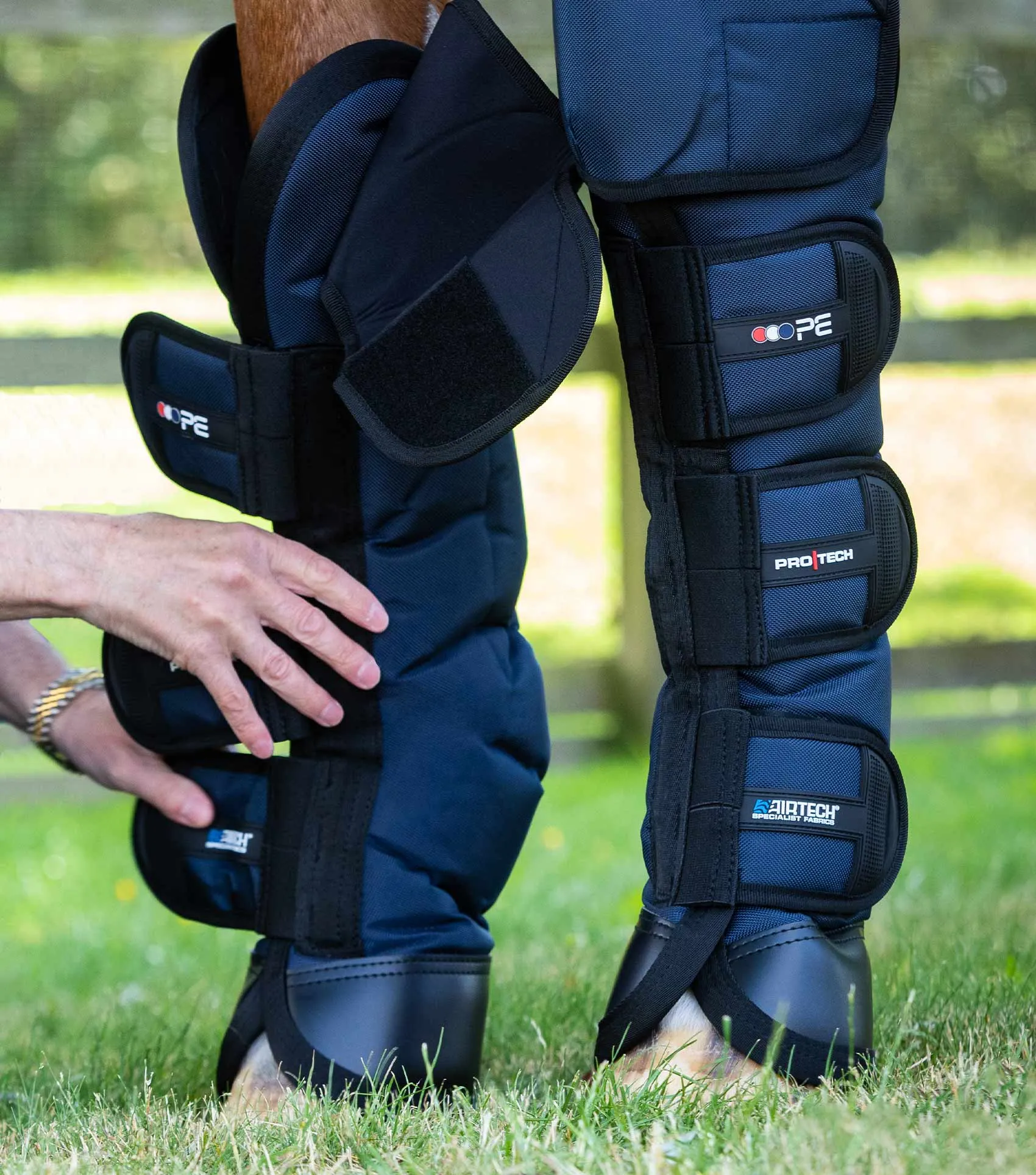 Ballistic Knee Pro-Tech Horse Travel Boots Navy