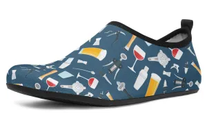 Bartender Pattern Aqua Barefoot Shoes