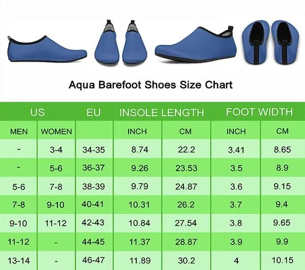 Bartender Pattern Aqua Barefoot Shoes