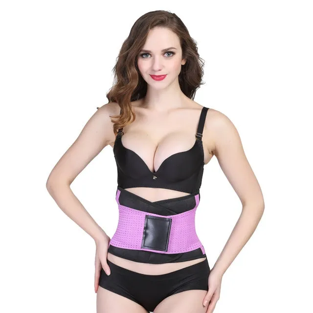 Body Shaping Underwear Abdomen Belt Fat Burning Paste New Fashion Sports Fitness Belly Belt, Size:L (Purple)