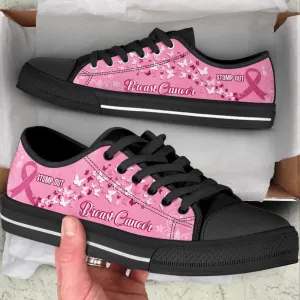 Breast Cancer Shoes Stomp Out Low Top Shoes Canvas Shoes, Best Canvas Shoes, Low Top Sneaker