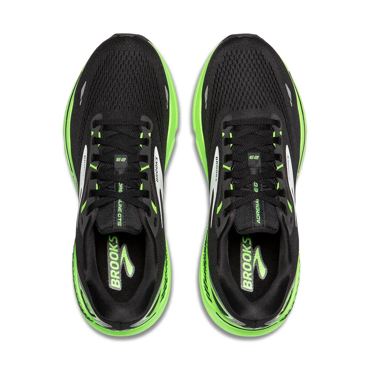 Brooks Adrenaline GTS 23 Mens | Black/green/white