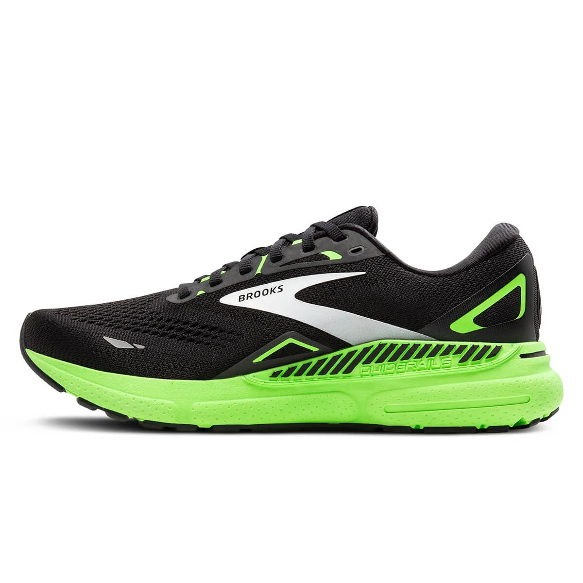 Brooks Adrenaline GTS 23 Mens | Black/green/white