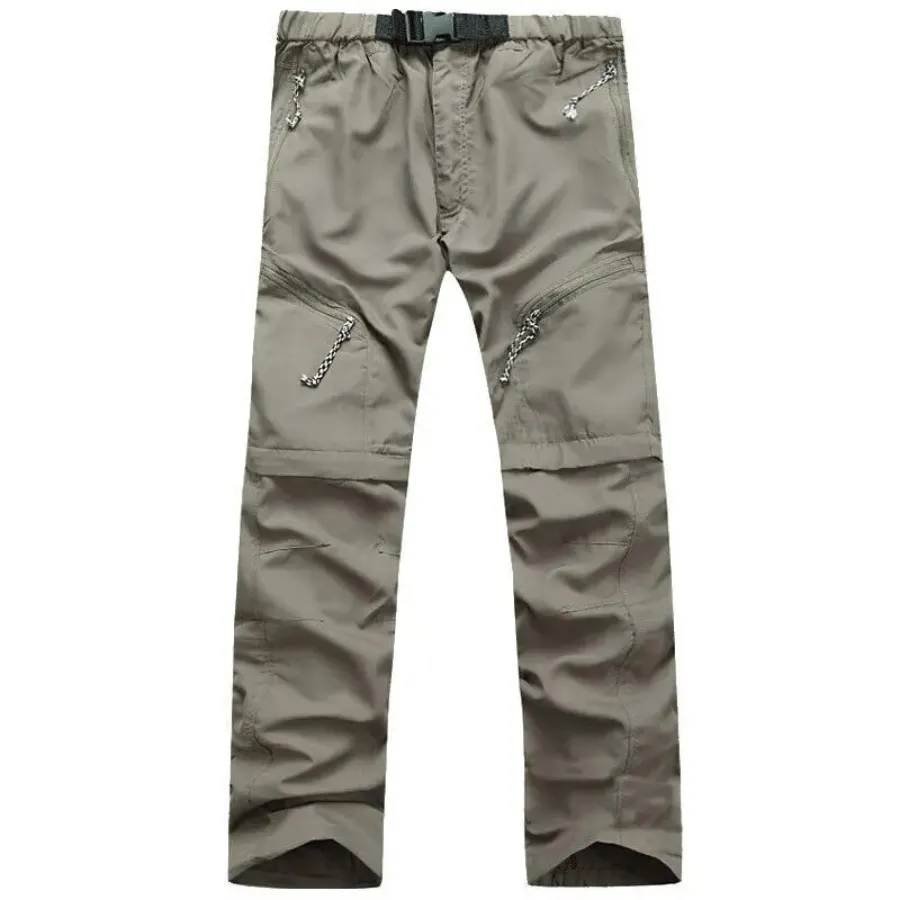 Cargo trousers men - Waterproof outdoor trousers with zip pockets, robust