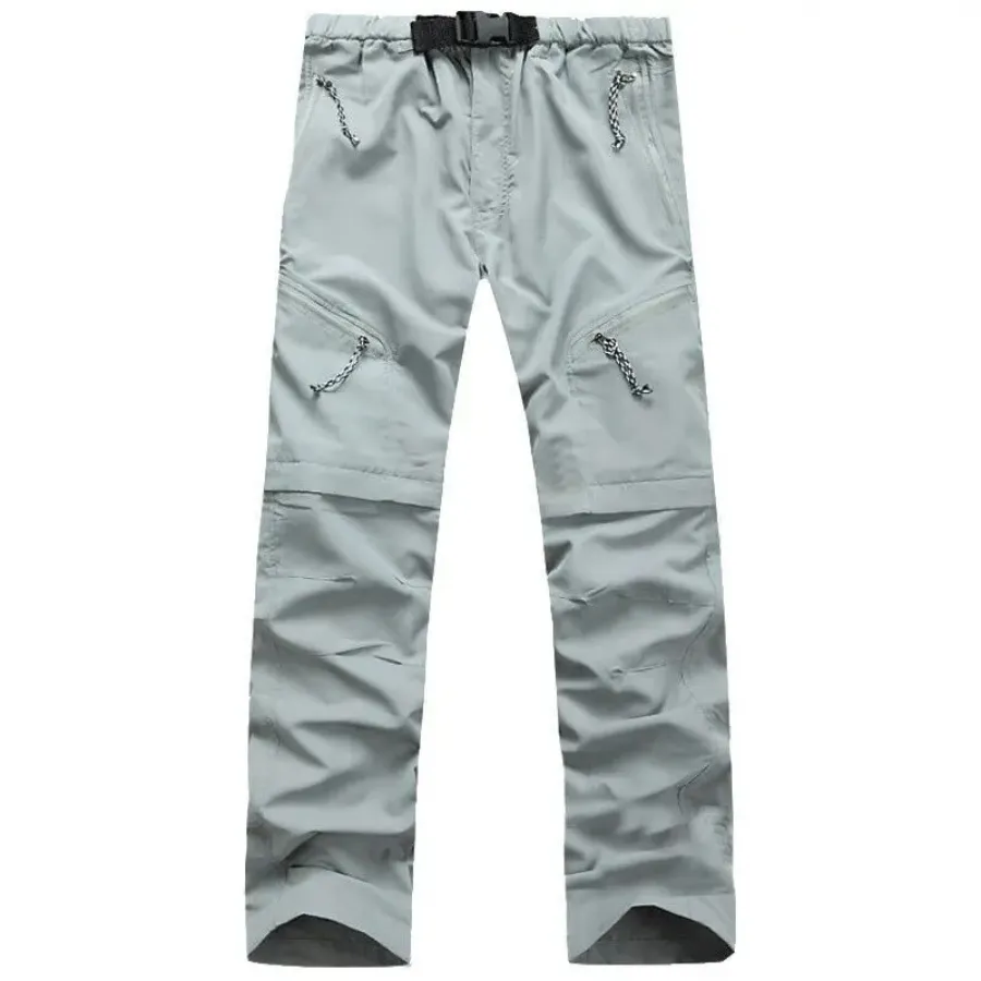 Cargo trousers men - Waterproof outdoor trousers with zip pockets, robust