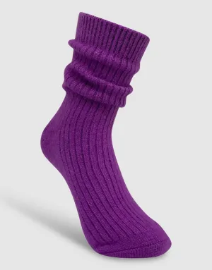 Cashmere Socks - Purple