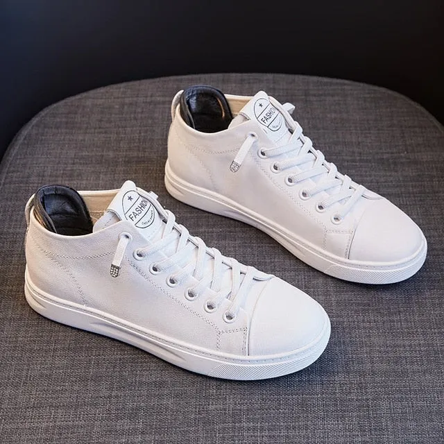 Casual Genuine Leather Sneaker Plush Sports Shoes Sneakers