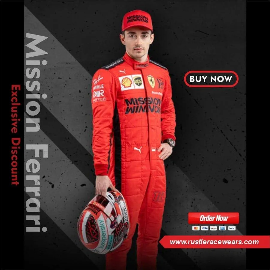 Charles Leclerc 2020 Racing Suit Mission Ferrari F1