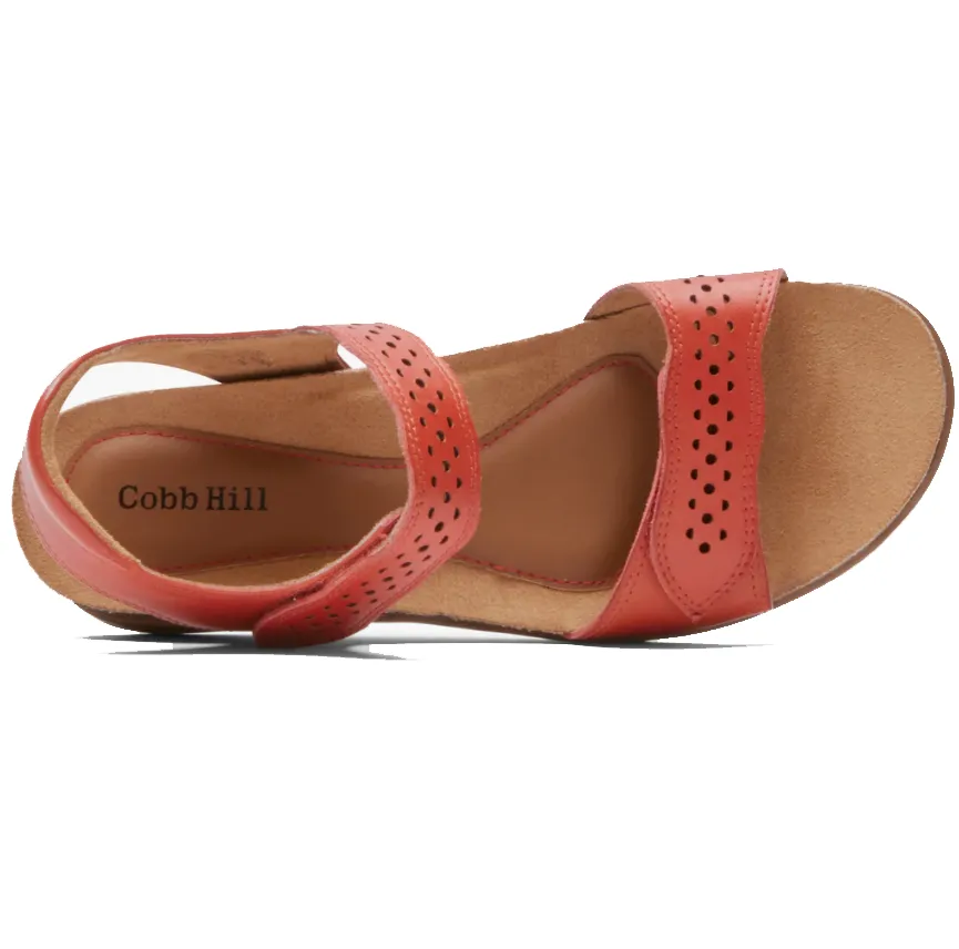 Cobb Hill by Rockport May Strappy Sandal - Red Ochre