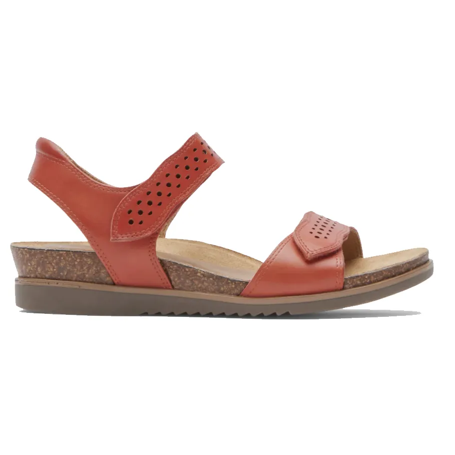 Cobb Hill by Rockport May Strappy Sandal - Red Ochre