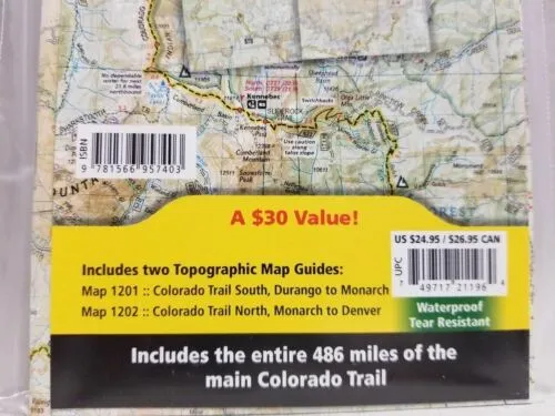 Colorado Trail Topographic Map Guide Bundle Pack TI01021196B