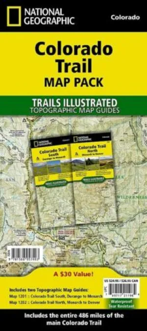 Colorado Trail Topographic Map Guide Bundle Pack TI01021196B