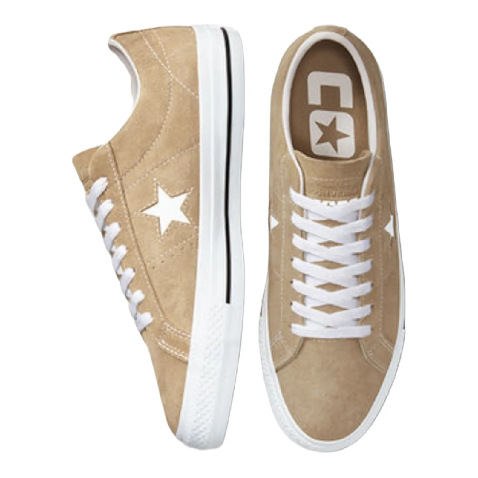 Converse Cons One Star Pro Suede Nomad Khaki/Black/White