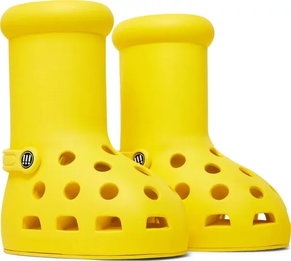 Crocs x MSCHF Big Red Boots, Yellow