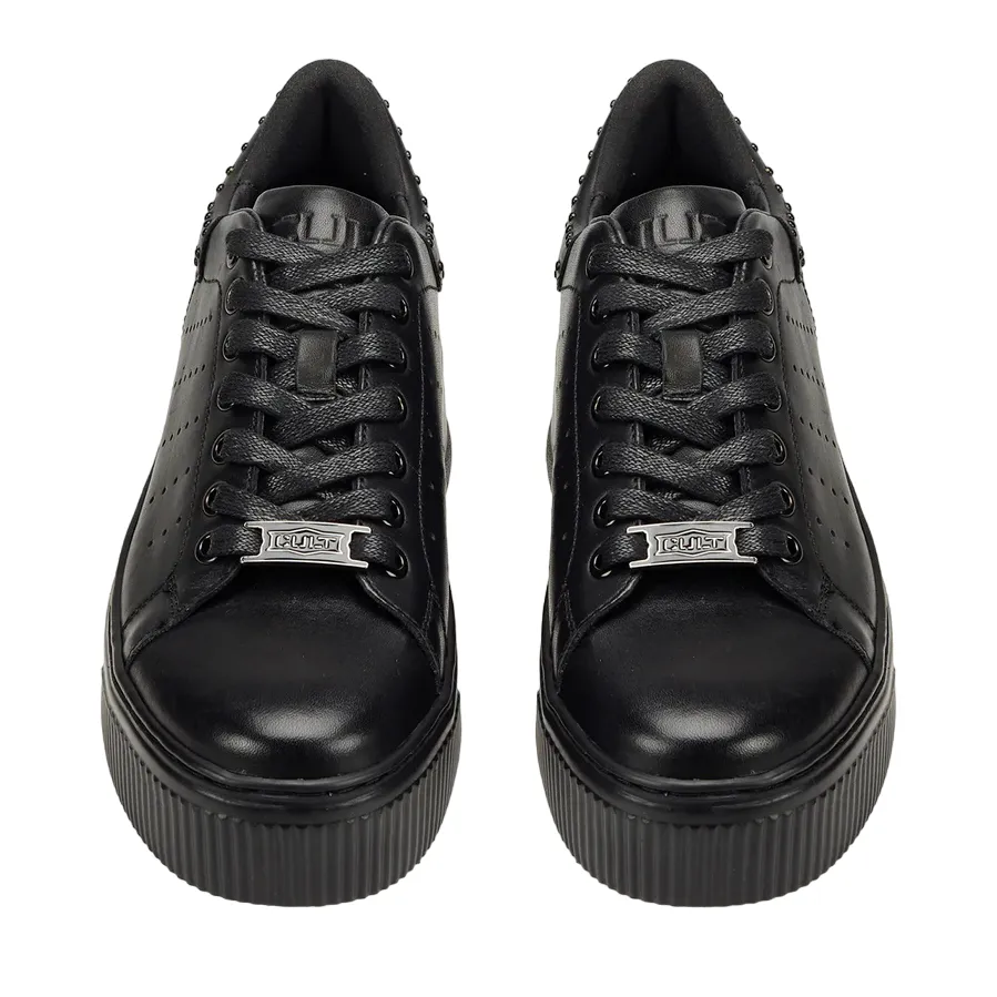 Cult scarpa sneakers da donna in pelle  con borchie Perry 4236 nero