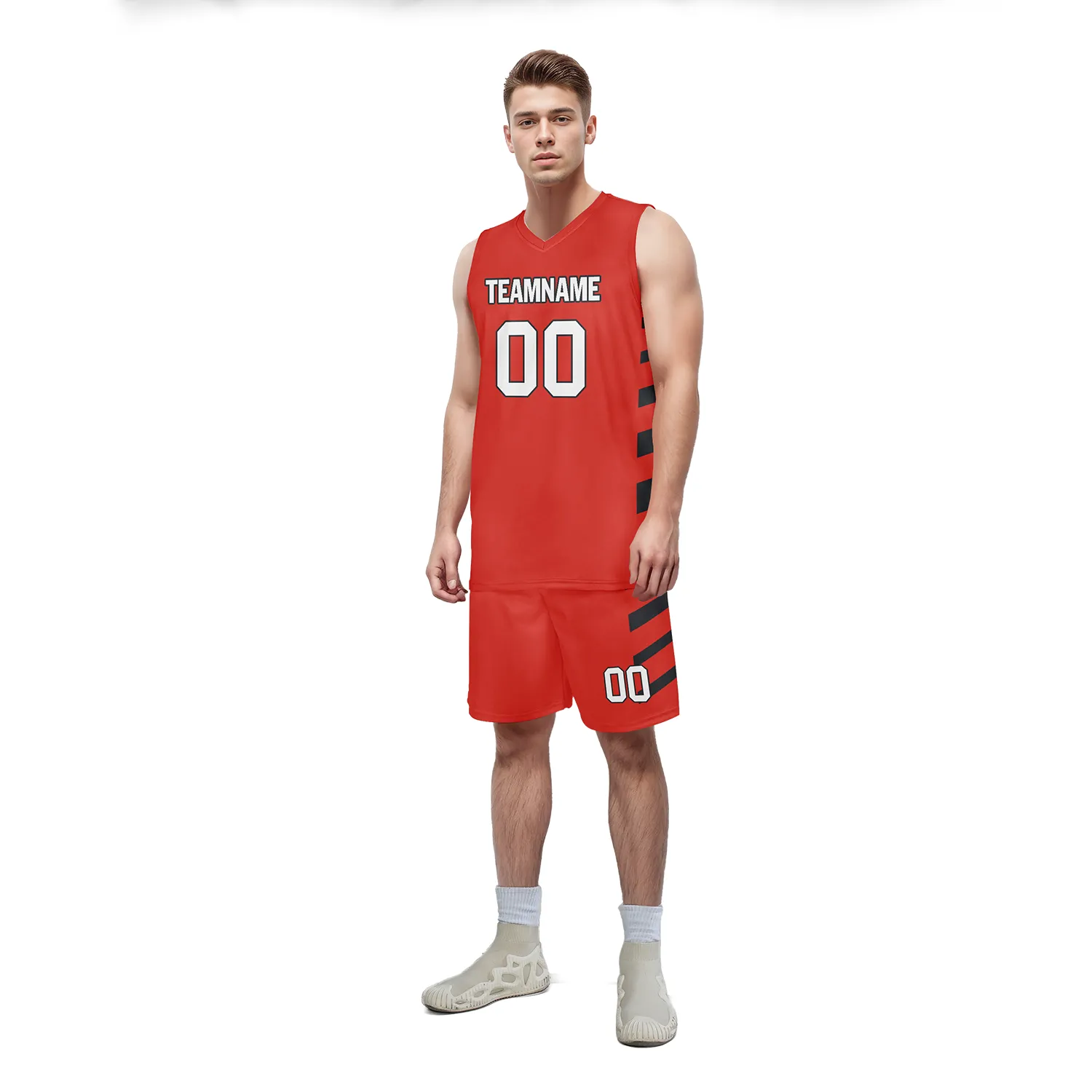 Custom Red Classic Style Sports Uniform Basketball Jersey BBJ01-bd0a70c8