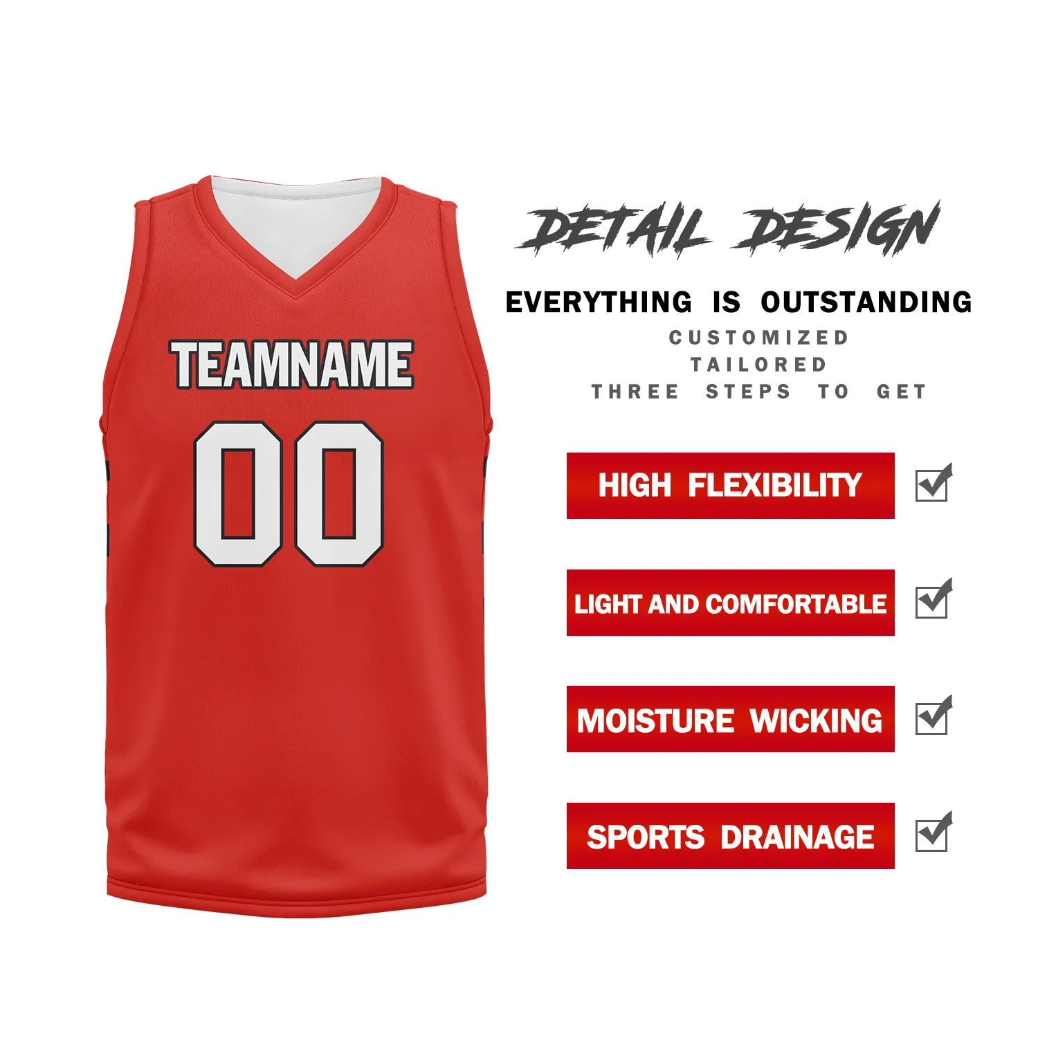 Custom Red Classic Style Sports Uniform Basketball Jersey BBJ01-bd0a70c8