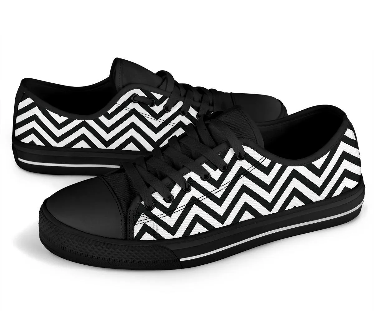 Custom Sneakers-Black and White Series 109