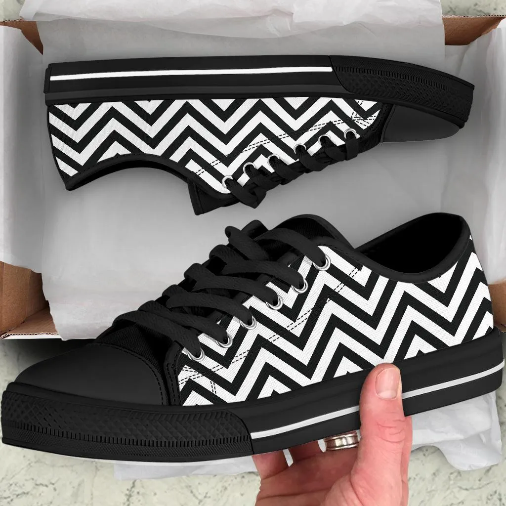 Custom Sneakers-Black and White Series 109