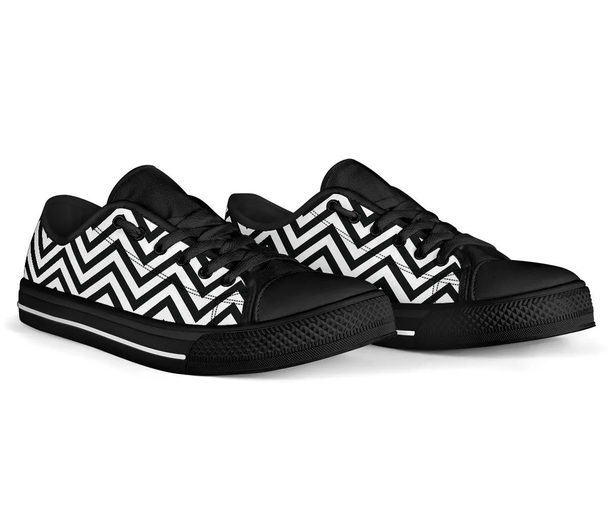 Custom Sneakers-Black and White Series 109