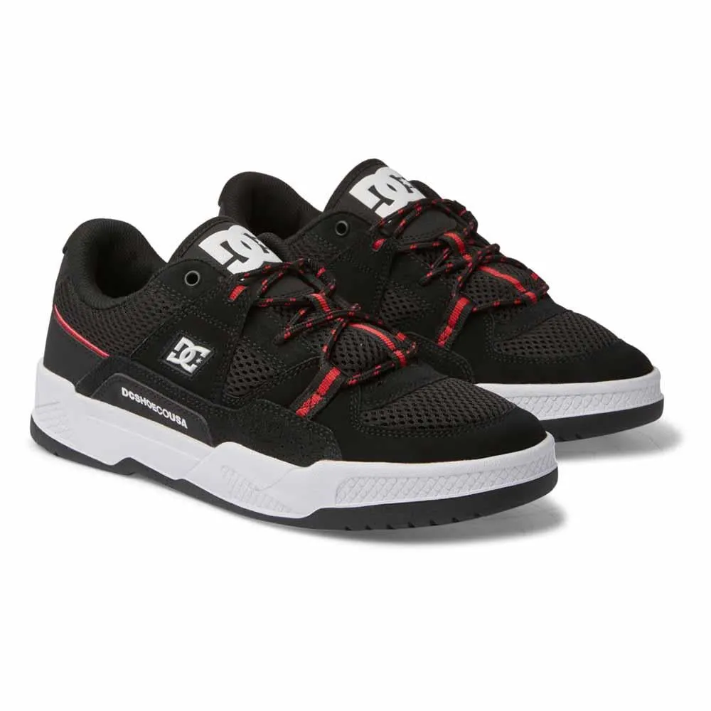 Dc Shoes Construct Black Hot Coral Skate Shoes